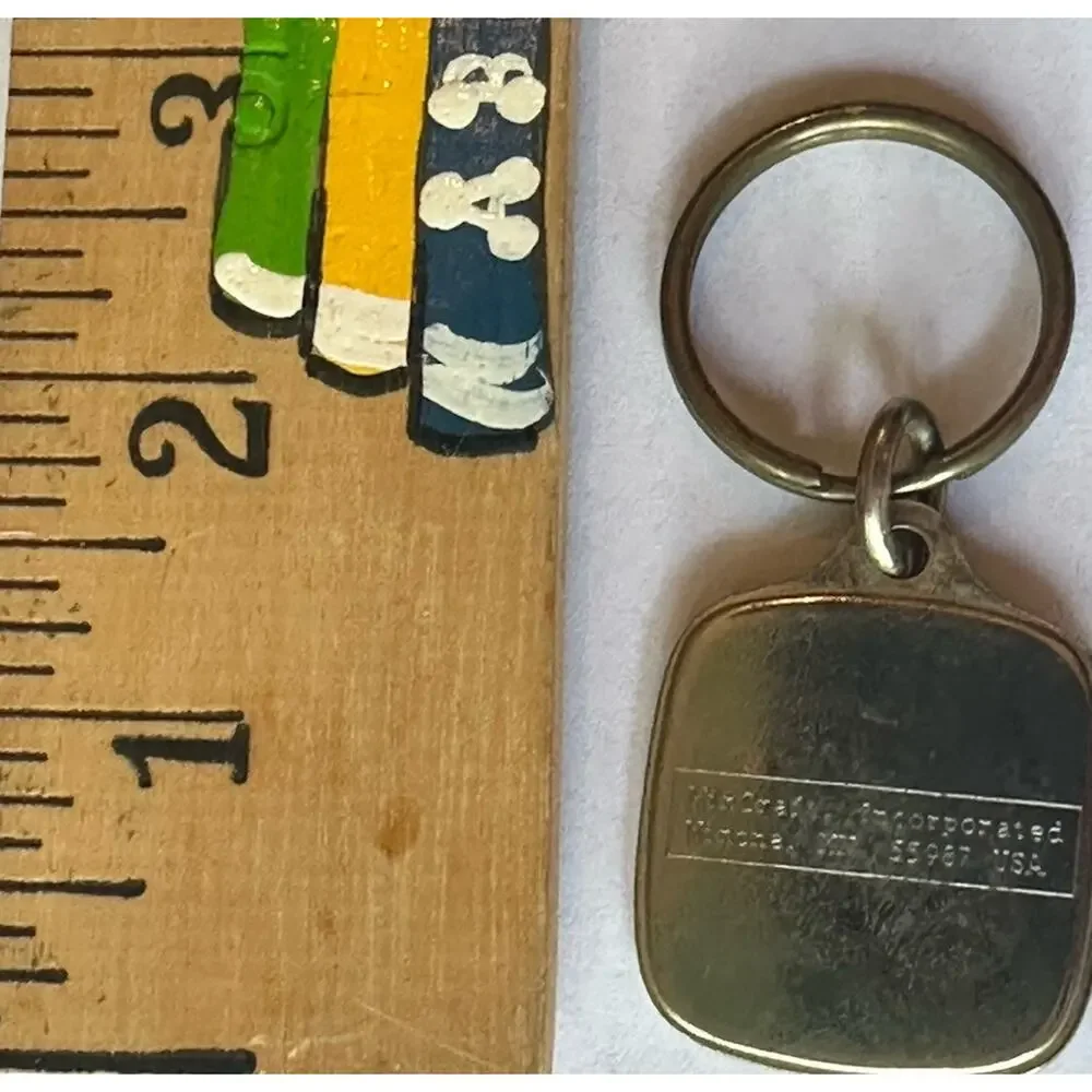 Duke University Blue Devils Mascot Keychain Brass Tone Metal WinCraft